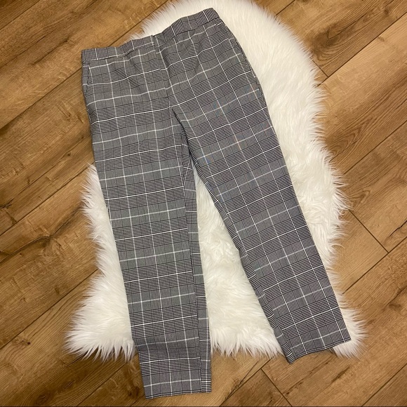 ZARA Plaid Cropped Trouser Pant - Picture 6 of 13